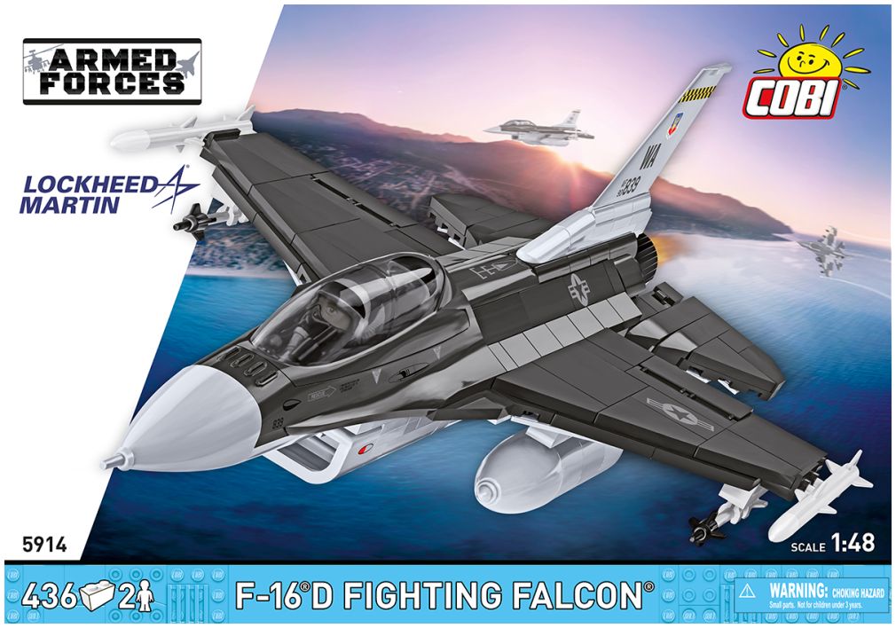 Available to Order – F-16 C Fighting Falcon Armed Forces (438 pcs) Cobi Model (COB 5914)