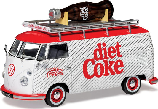 Available to Order – VW Type 2(T1)Split Screen Giant Coke Bottle Panel Campervan Diet Coke 1:43 (COR 02747CC)