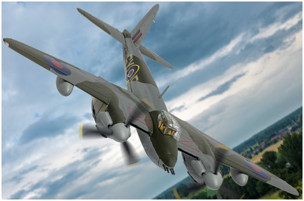de Havilland Mosquito FB VI LR364 SY-E Bob' Braham & Bill Sticks' Gregory #2 1:72 Corgi Model