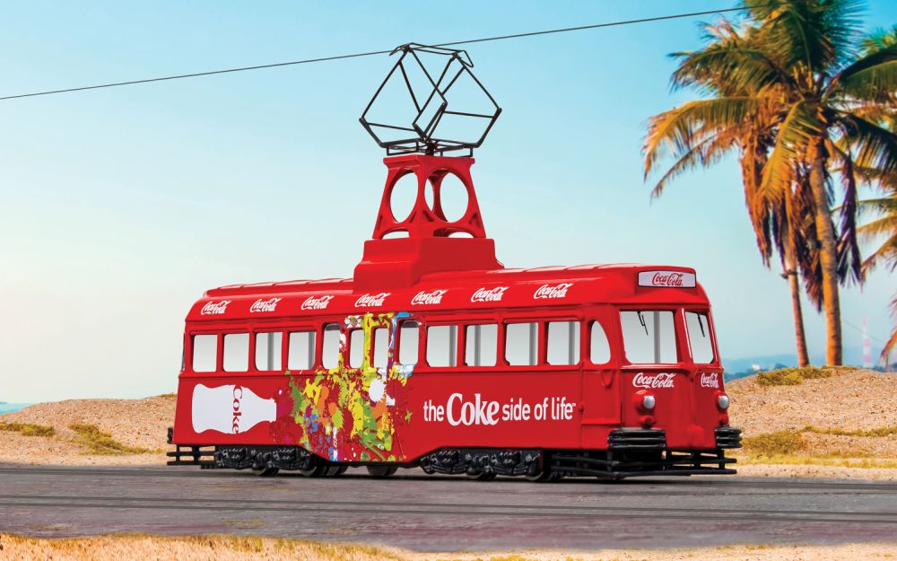 Available to Order – Single Decker Tram Coca Cola Coke Side of Life 1:76 Corgi Model (COR 44013CC)