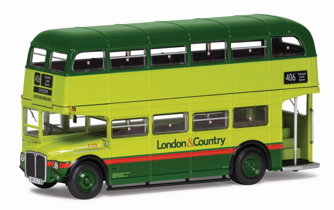 Available to Order – Routemaster London + Country Route 406 Epsom 1:76 Corgi Model (COR 46313AOM)