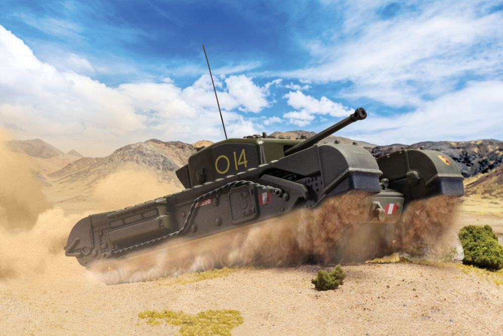 British Churchill MkIV Tank 21st Tunisia43 To Catch a Tiger - C Squadron, 14 Troop 1:50 Corgi Model