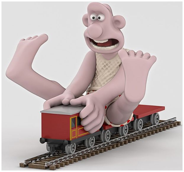 Wallace & Gromit - Wallace & Flatbed Wagon The Wrong Trousers FTB Corgi Model