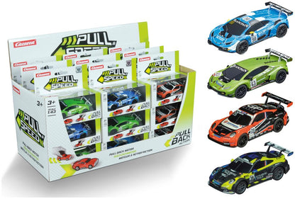 GT Racers, Display, Mixed Pull & Speed 1:43 Carrera Model