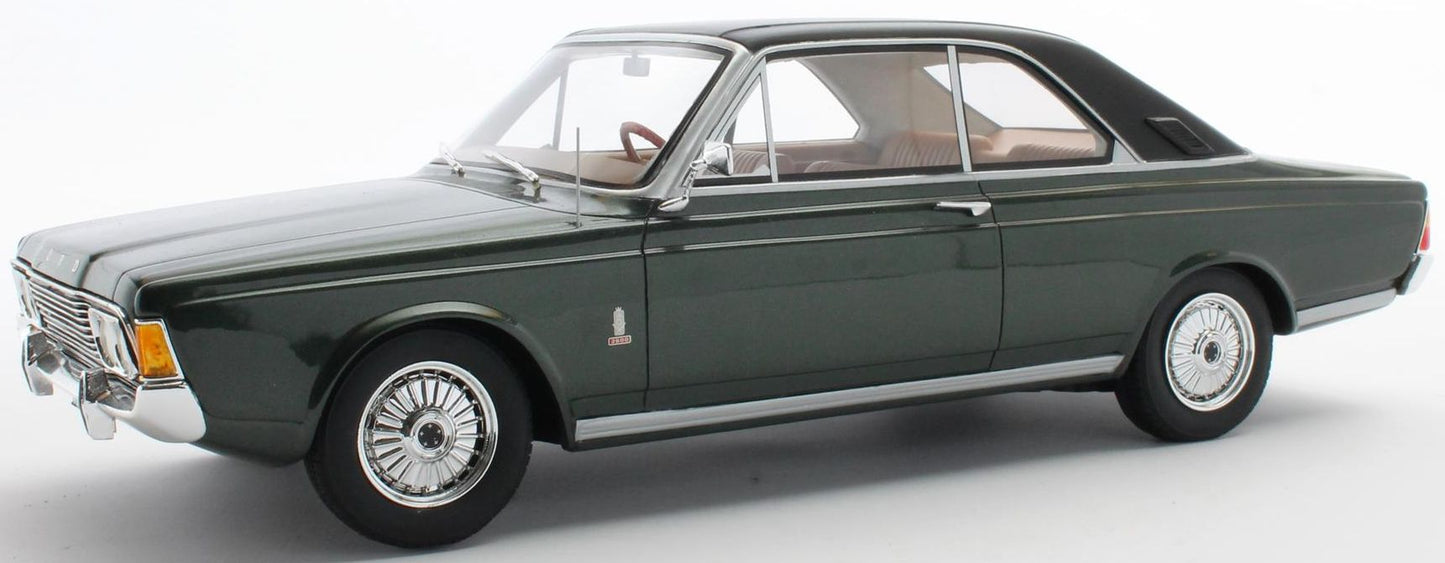 Available To Order – Ford Taunus P7B Coupe 1969-1971 Green Metallic 1:18 (CUL CML165-1)