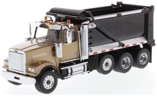 Western Star 4900 SFFA Dump Truck Gold + Black 1:50 – diecast model