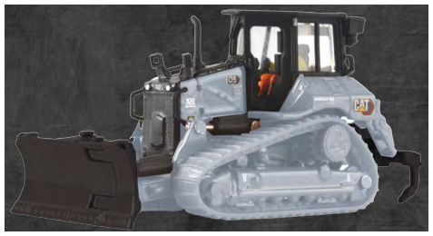 Available To Order – Cat D5 LGP Track Type Tractor Centennial G Grey 100th Anniversary of CAT (500pcs) 1:87 (DIE 85953BGC)