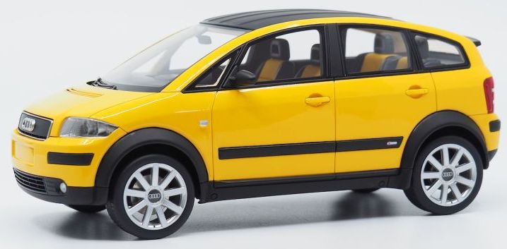 Available to Order – Audi A2 Colour Storm 2003 Yellow 1:18 DNA Collectibles Model (DNA 000071)