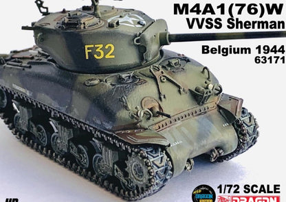 Available to Order – M4A1 (76)W VVSS Sherman Belgium 1944 1:72 (DR 63171)