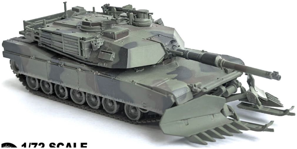 M1A2 SEP /Mine Plow (Plowing Mode) 1:72 – diecast model