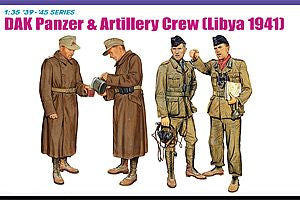 Available To Order – DAK Panzer & Artillery Crew (Libya 1941) 1:35 Dragon Model (DRA 6693)