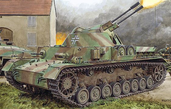 Available To Order – Flakpanzer IV (3CM) Kugelblitz 1:35 Dragon Model (DRA 6889)