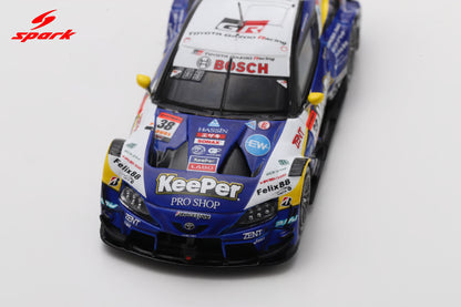 KeePer Cerumo GR Supra TGR Team KeePer Cerumo #38 GT500 Super GT 2025 Ishiura/Oyu 1:64 Spark Model (view 9)