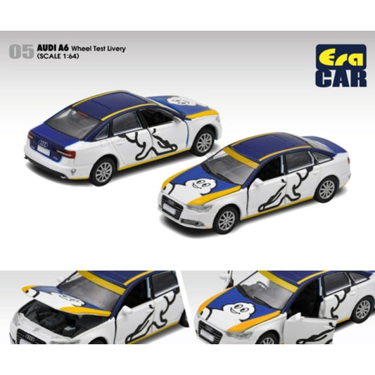1:64 ERA CAR ECAU22A6L0501 AUDI A6 (WHEEL TEST LIVERY)