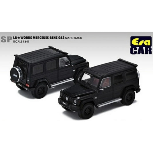 1:64 ERA CAR ECMB204X4SP28 SP LB WORKS MERCEDES-BENZ G63 - MATT BLACK