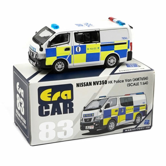 THIS ITEM IS AVAILABLE TO ORDER FROM OUR SUPPLIER - 1:64 ERA CAR ECNS21NV83 83 NISSAN NV 350 HK POLICE VAN (AM7654)