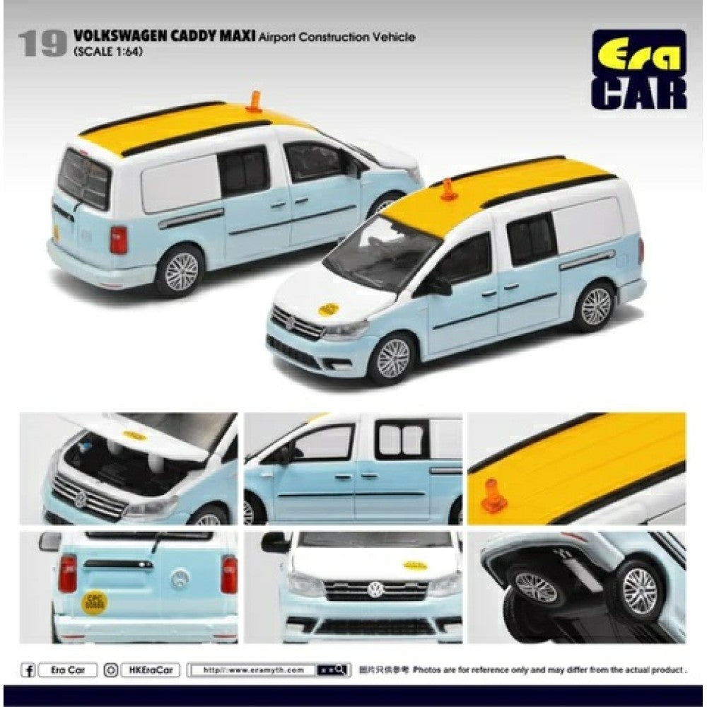 THIS ITEM IS AVAILABLE TO ORDER FROM OUR SUPPLIER - 1:64 ERA CAR ECVW20CAMRN19 19 VOLKSWAGEN CADDY MAXI - AIRPORT CONSTRUCTION VEHICLE