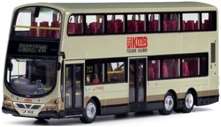 KMB Volvo Super Olympian B10TL Wright 12m (212) 1:76 – diecast model
