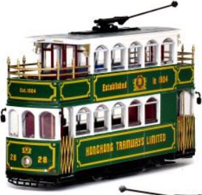 Green Antique Tram Hong Kong Tramways 1:76 – diecast model