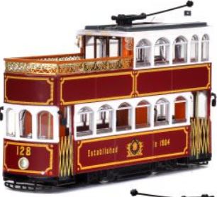 Red Antique Tram Hong Kong Tramways 1:76 – diecast model
