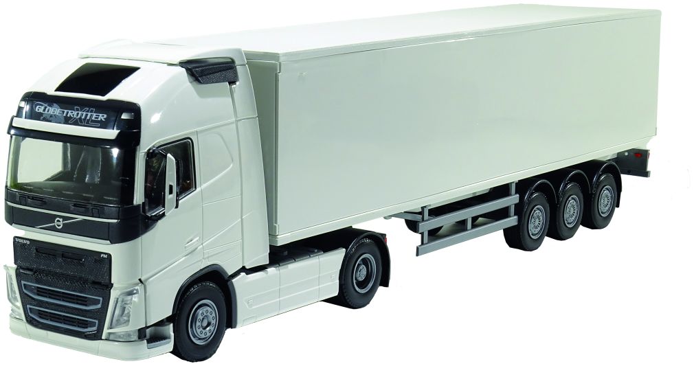 Volvo FH04 Globetrotter XL 4 x 2 w/Box Trailer White 1:25 Emek Model