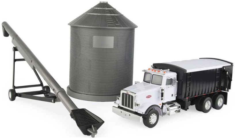 Available to Order – Peterbilt 367 Straight Truck w/Grain Box Harvesting Set 1:32 (ERT 46501)