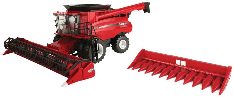 Big Farm Case IH 8240 Combine with Corn He 1:16 ERTL Farm Model
