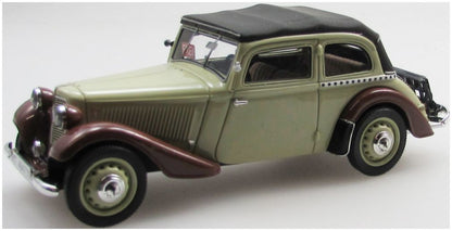 Available To Order – Adler Trumpf Junior Cabrio-Limo Beige Brown 2-Door Top Up 1937-41 1:43 (ESV EMEU43034L)