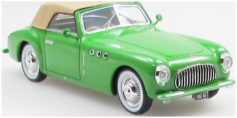 Cisitalia 202 SMM Cabrio by Stabilimenti Farina Green Top Up 1947 1:43 – diecast model