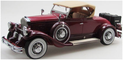 Pierce Arrow Model B Roadster Top Up Maroon/Red 1930 1:43