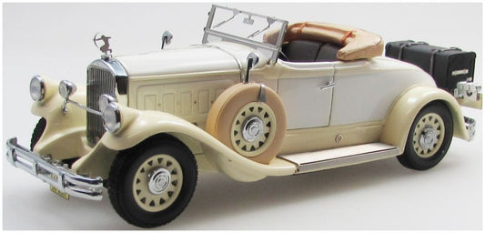 Pierce Arrow Model B Roadster Top Down White/Beige 1930 1:43