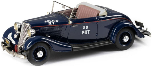 Ford Model 40 Roadster New York City Police Top Up Black 1933 1:43