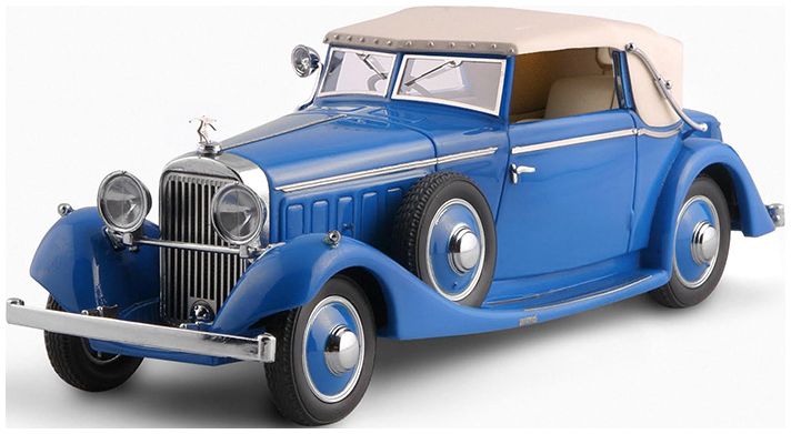 Hispano Suiza J12 Drophead-Coupe 1934 by Fernandez & Darrin (Paris) Half Closed Blu 1:43 – diecast model