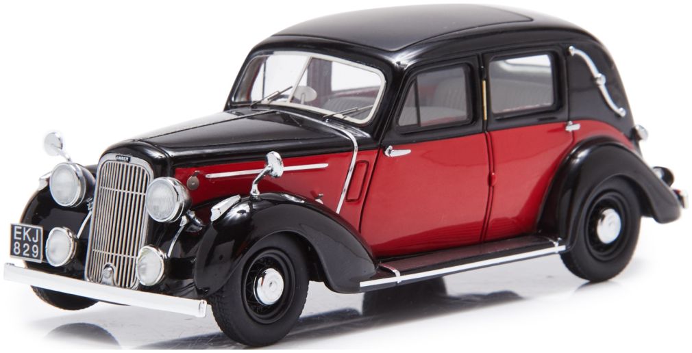 Humber Super Snipe Saloon 2 Windows Red Black 1938 1:43 – diecast model