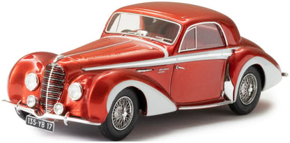 Delahaye 135M Coupe by Henri Chapron 3 Windows Maroon/Beige 1947 1:43 – diecast model