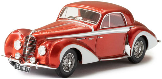 Delahaye 135M Coupe by Henri Chapron 3 Windows Maroon/Beige 1947 1:43 – diecast model