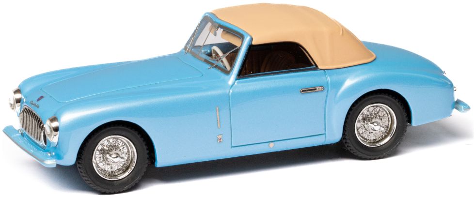 Cisitalia 202 SC Cabriolet by Stabilimenti Farina Top Up Blue 1947 1:43 – diecast model