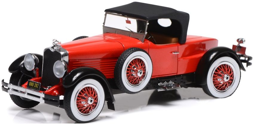 Available To Order – Stutz Blackhawk Roadster 1928 Closed Red Black 1:43 (ESV US43005B)