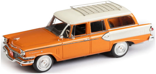Studebaker President Broadmoor Orange White Four-Door Station Wagon 1957 1:43 – diecast model