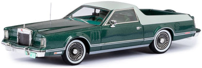 Lincoln Continental Mark V Coloma Pickup by Caribou Motor Co. Two-Tone Green 1977 1:43 – diecast model