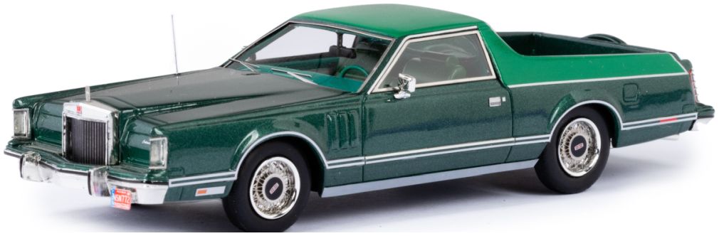 Available To Order – Lincoln Continental Mark V Coloma Pickup by Caribou Motor Co.Two-Tone Green 1977 1:43 Esval Model (ESV US43012C)