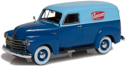 Chevrolet 3100 Panel Delivery Van Two-Tone Blue 1949-53 1:43 – diecast model