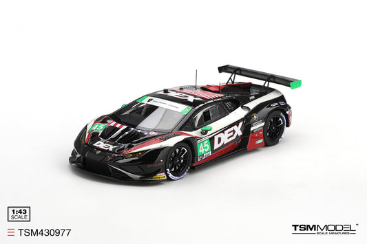 Lamborghini Huracan GT3 EVO2 No.45 Dex Wayne Taylor Racing 2026 IMSA Laguna Seca Class Winner 1:43 TrueScale Miniatures Model (TSM430977)