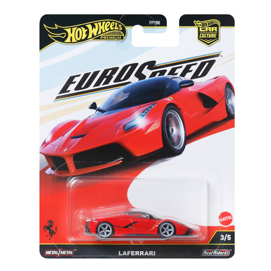 1:64 Hot Wheels Euro Speed 3/5 Ferrari Laferrari JBK55