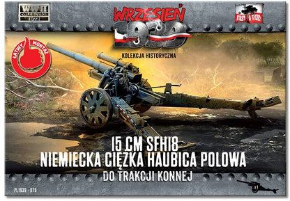 Available to Order – German heavy howitzer 15 cm sFH 18 for horse traction 1:72 (FTF 079)