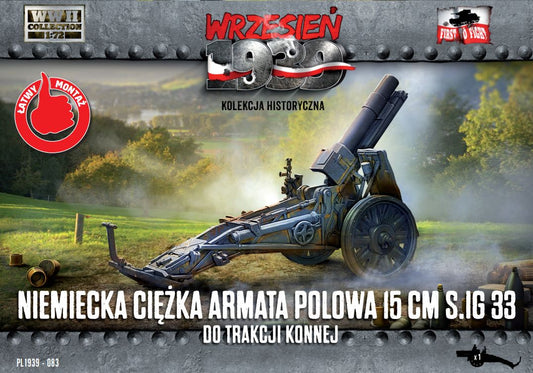 Available to Order – German Heavy Field Gun 15cm SIG 33 for horse traction 1:72 (FTF 083)
