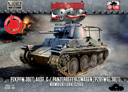 Available to Order – German Light Tank PzKpfw 38 Ausf.C /Panzerbefehlswagen (PzBfwg) 38(t) 1:72 (FTF 091)
