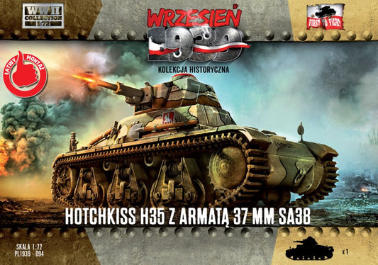 Available to Order – Hotchkiss H35 w/37mm SA38 Gun 1:72 (FTF 094)