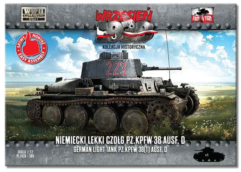 Available to Order – German light tank Pz.Kpfw 38(t) Ausf. D 1:72 (FTF 109)