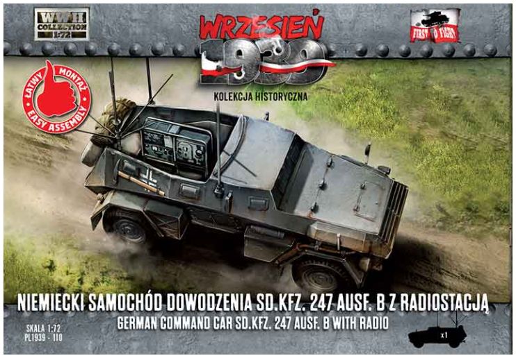 Available to Order – German Command Car Sd.Kfz. 247 Ausf. B w/Radio 1:72 (FTF 110)